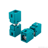 FAKRA Female Head Connector Teal Automotive RF Coaxial Adapter