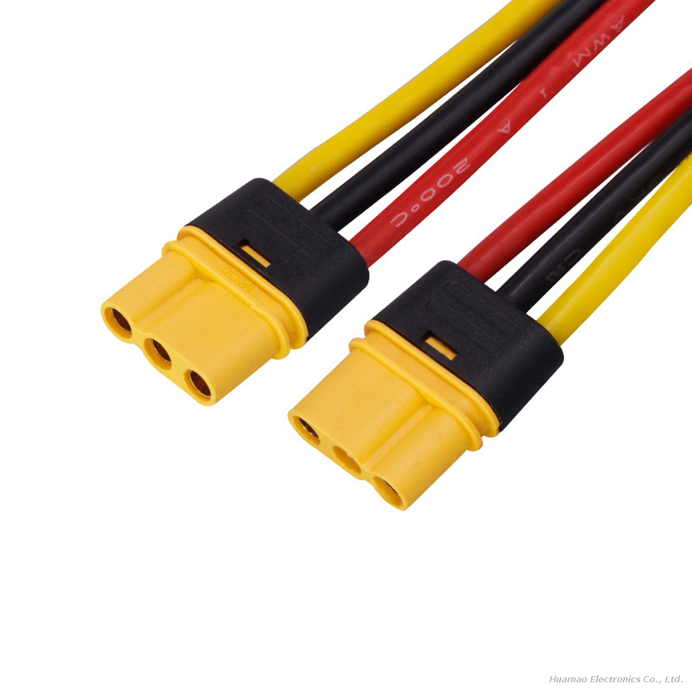 MR30 Male Female High Current Silicone Harness RC Drone Industrial Robot Power Connection Cable