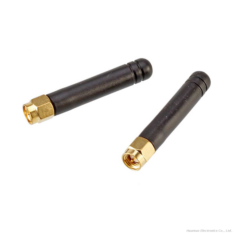 50mm 90° SMA Male Rubber Antenna for 433M/470M/510M LoRa Wireless Module