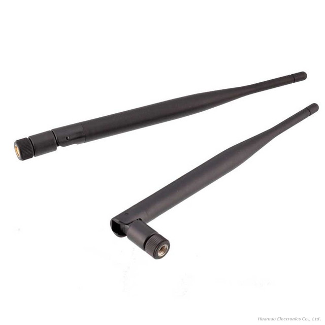5dBi Dual Band 2.4GHz 5.8GHz WiFi Antenna SMA Male Right Angle for Smart Home & Face ID Equipment