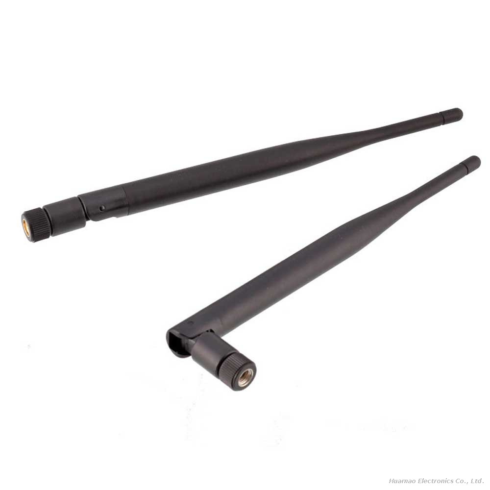 5dBi Dual Band 2.4GHz 5.8GHz WiFi Antenna SMA Male Right Angle for Smart Home & Face ID Equipment