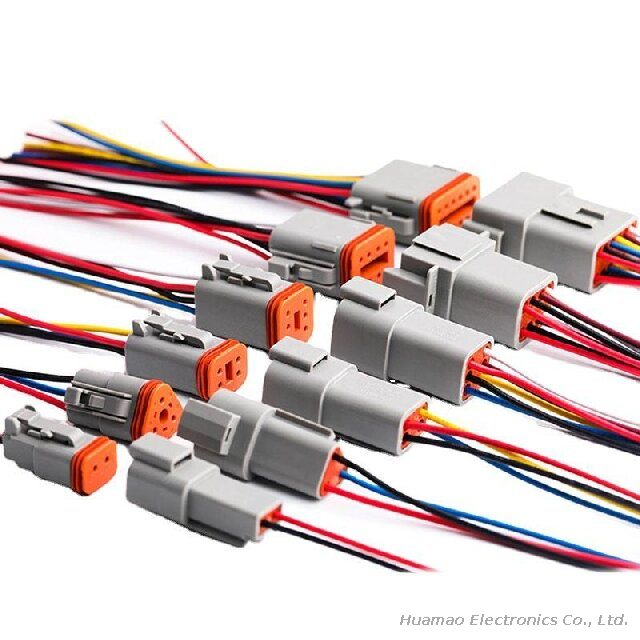 2 3 4 6 8 12 Pin Deutsch DT Connector Auto Electrical Wiring Harness Connectors