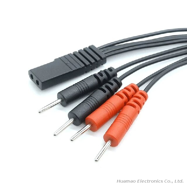 Red And Black Two-color Pin Connecting Cable for Medical Cable