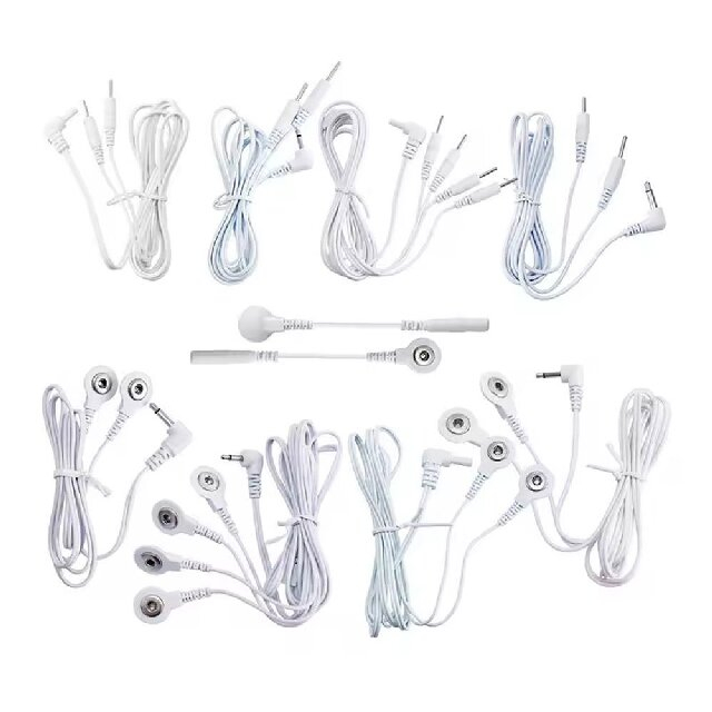Customized Reusable 3.5mm Female ECG Snap Medical Cable for Stimulation Equipment