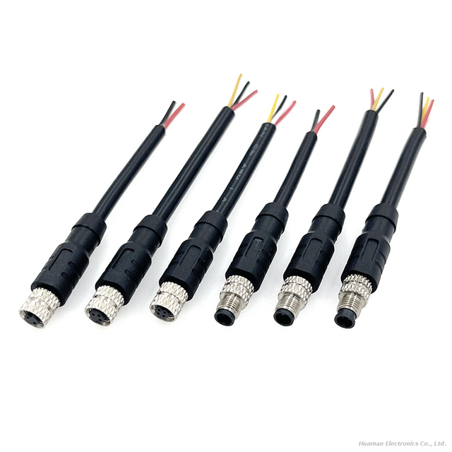 M5 Connector Wire 2 3 4 Core Waterproof Circular Aviation Plug Cable IP68