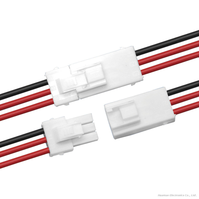 39612-3P Female And Male Terminal Wire 3.96mm Wiring Harness Customized