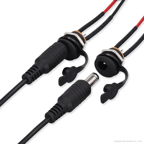 DC-022 High Current Female Socket 5521/5525 Power Charging Port DC Power Socket Waterproof Cable