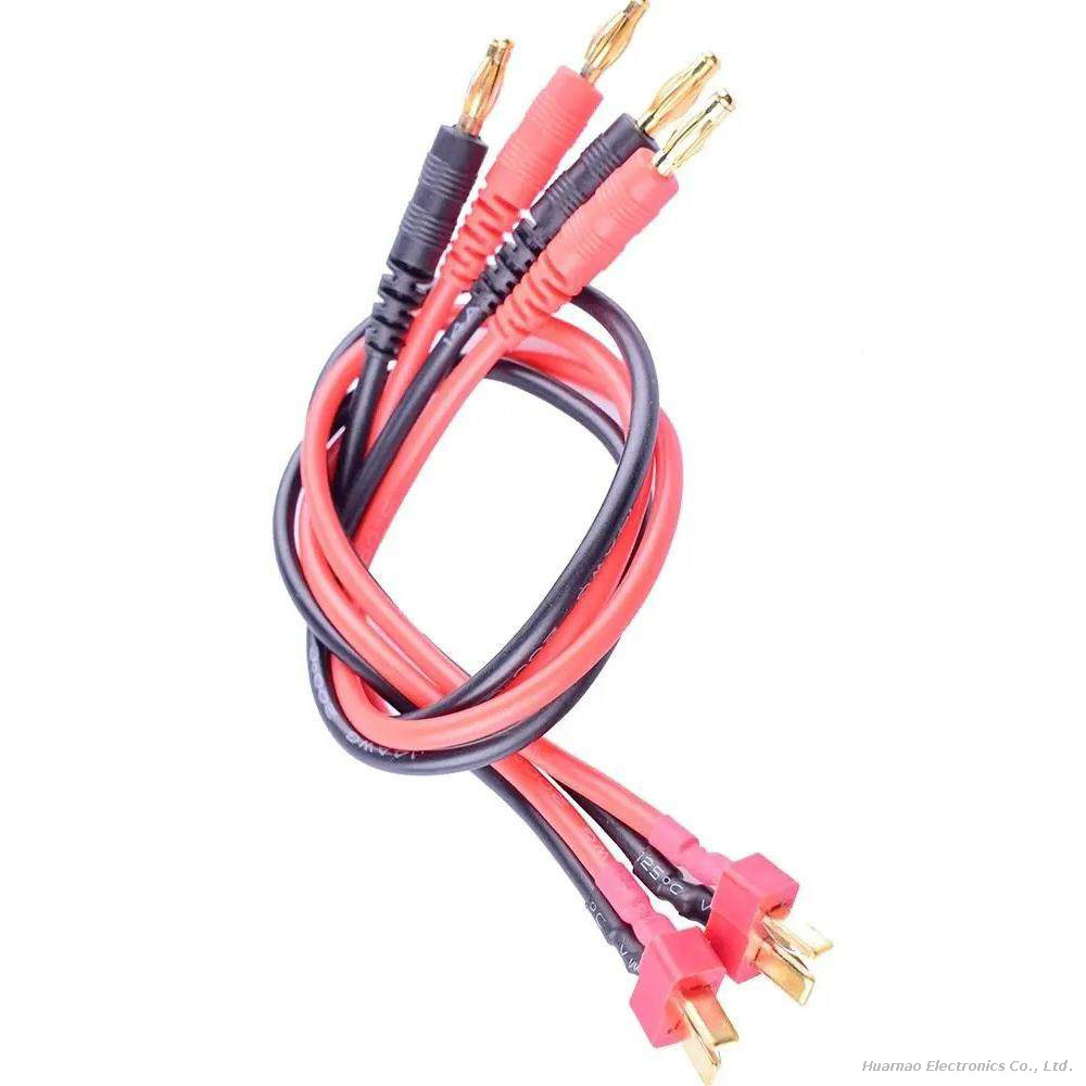 T Plug To 4.0mm Banana Head Charging Cable Model Aircraft for B6 B6AC Lithium Battery Wire