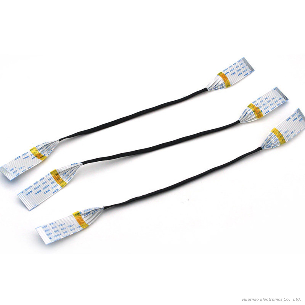 FFC Flexible Flat Parellel Cable 0.5mm 22P 24P 26P 30P 40P Acetate Cloth FPC Cable
