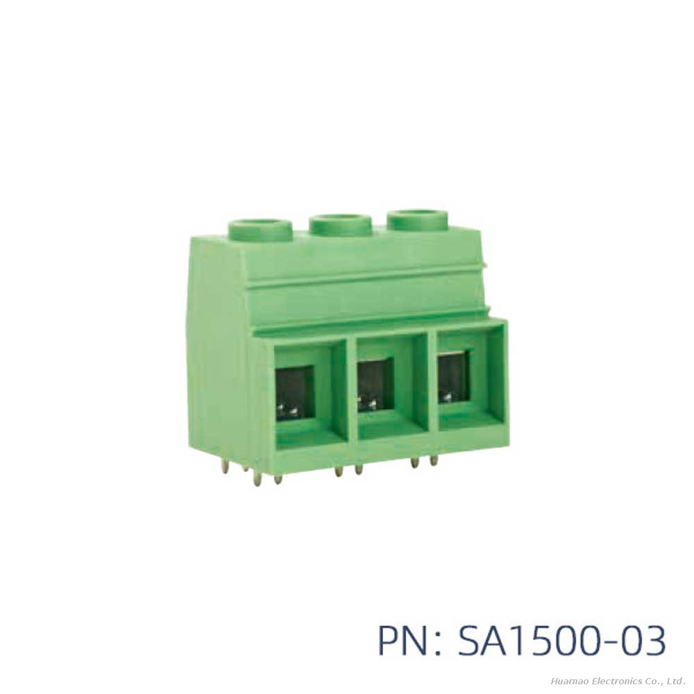 Industrial Fixed PCB Terminal Block 15.00mm Pitch Screw Type Wire Connector