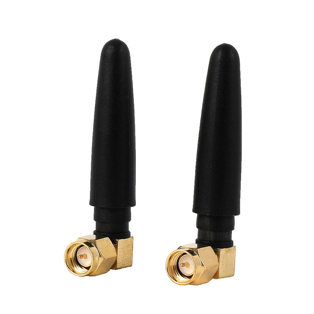 SMA-J Male Screw Inner Needle Elbow Antenna 2.4G Glue Stick Antenna for WiFi Router (4)