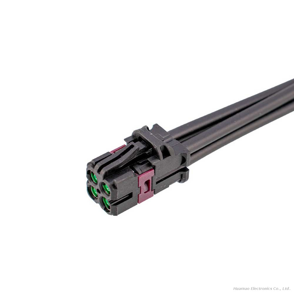 Mini Fakra 4-Port Splitter Cable Harness Miniature 4-in-1 RF Connector for Automotive