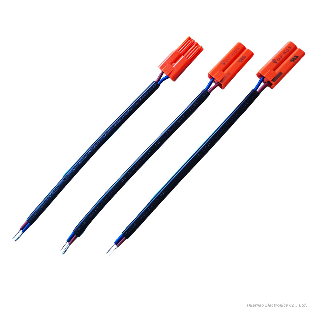 2P OJ-603 Male-Female Butt Plug LED Terminal Wire