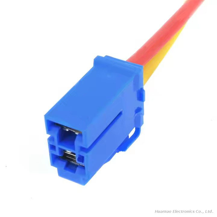 YAZAKI 7123-4129-90 2-pin Female Blue Connector Automotive Wire Harness