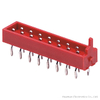 TE Red Micro-MaTch Connector 1.27mm Pitch Crimp IDC Connector