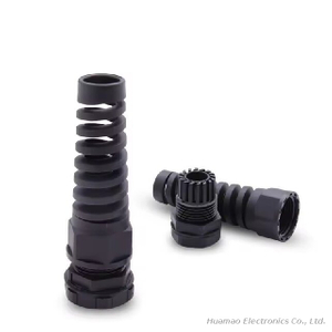 IP68 Waterproof Plastic Cable Joints Strain Relief PA66 Nylon Bend Proof Polyamide Cable Gland