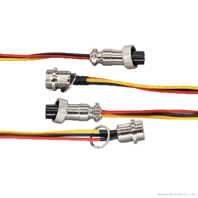 M12 3 Pin Male To Female Connector Wire Industrial Shielded Cable Aviation Sensor Connector Cable