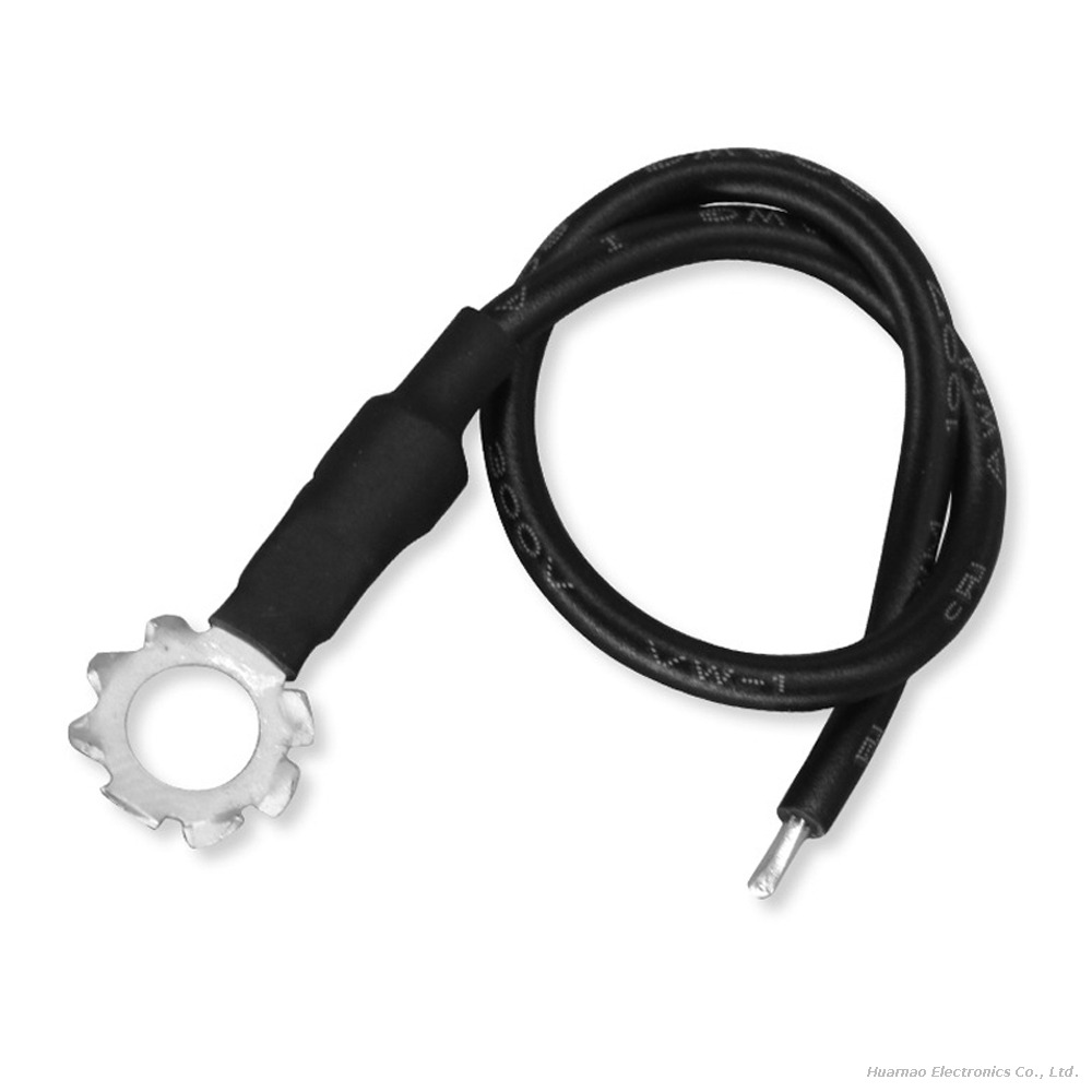 1007-20AWG Electrical Cable 4.3mm 5.3mm 6.3mm External Tooth Plum Blossom Ring Terminal Wire