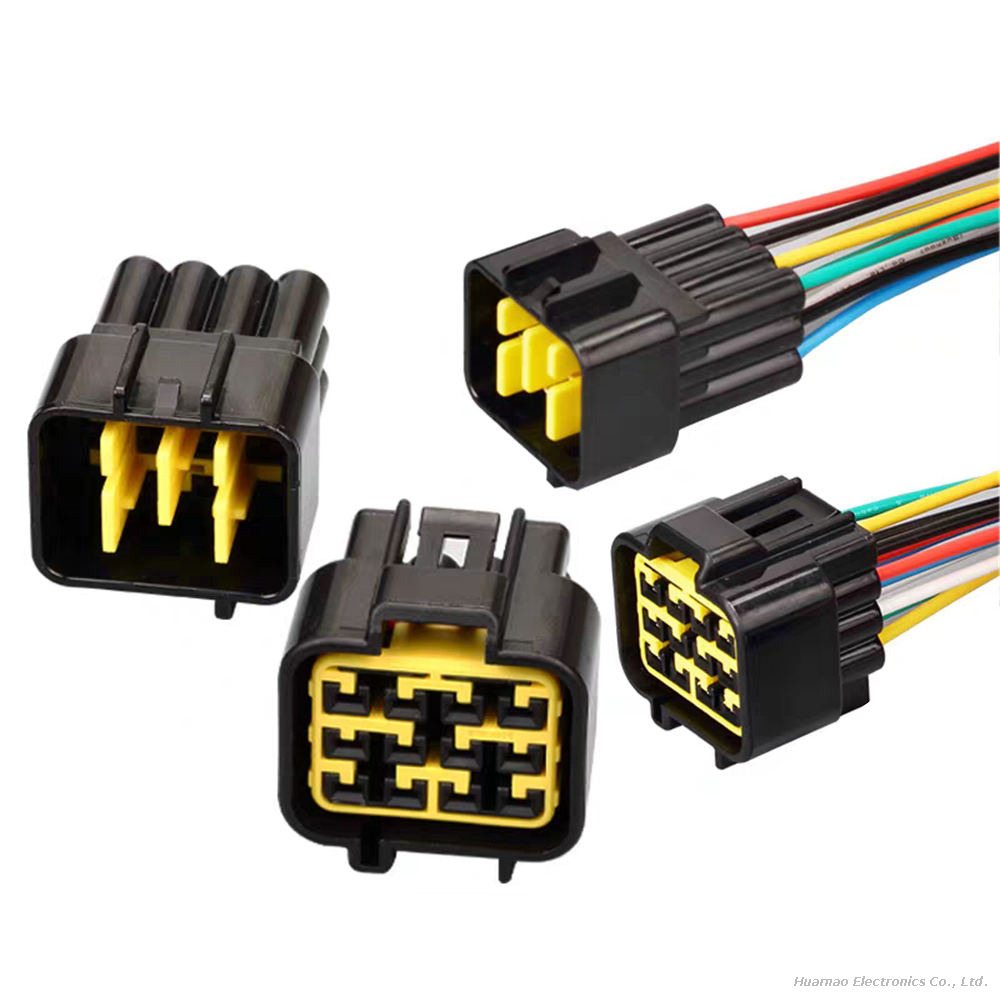 Custom Automotive Wire Harness Multiple Pin Connectors Cable Assembly 48V-FW-C-NF-B FW-C-NM-B