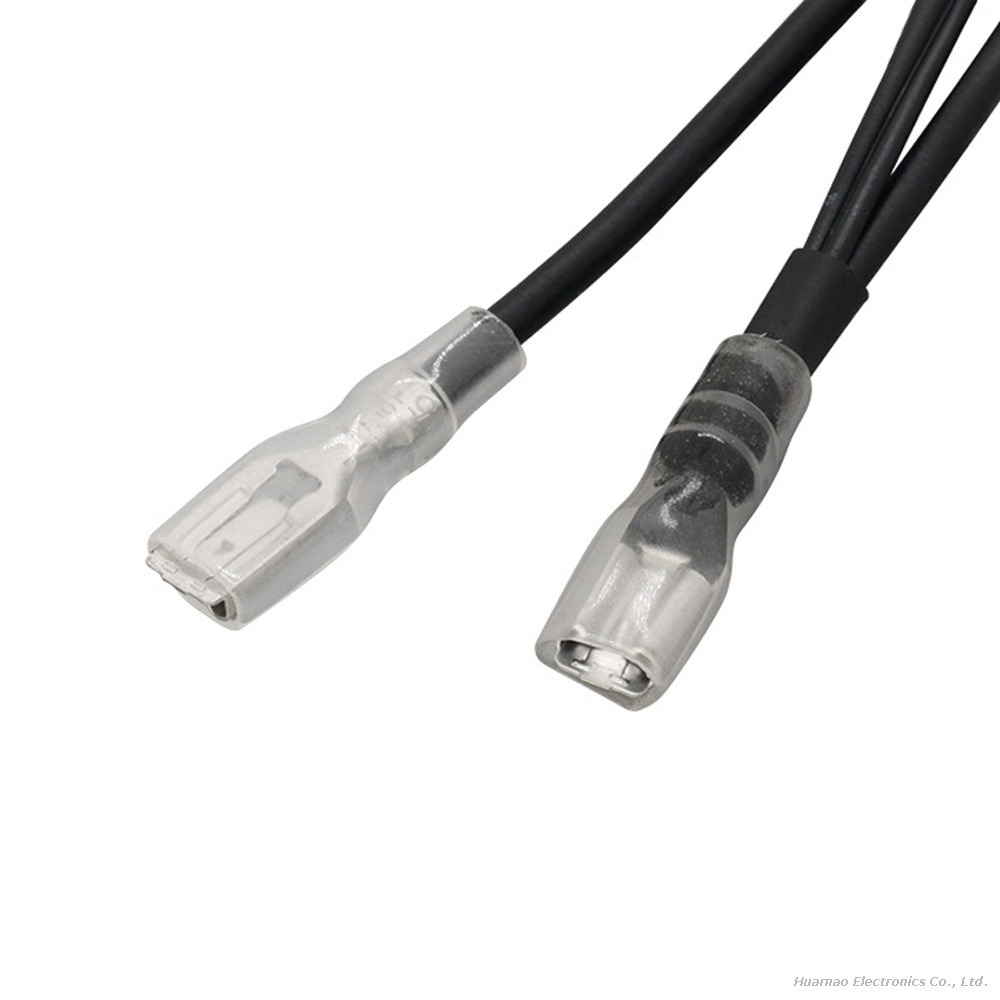 Molex 5557-06R-210 To 4.8 Crimp Terminal Wire 187 Cable With Transparent Sheath