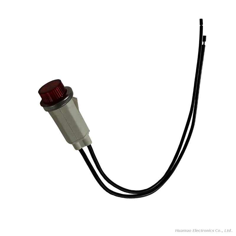 Aperture Φ12mm Red, Yellow, Green, Blue And White CE Indicator Light Wiring Harness