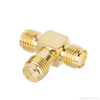 Triple SMA Female T Connector RF Splitter for WiFi Antenna & Wireless Router