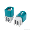 HFM MINI-FAKRA 4-in-1 Right Angle Male Horizontal PCB Mount Connector for Vehicles