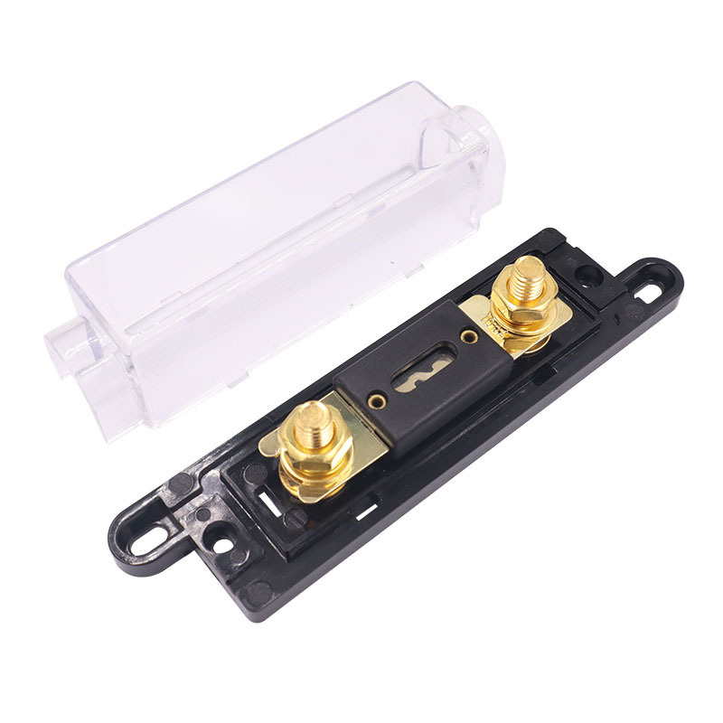 100-AMP-Anl-Fuse-Holder-with-100-AMP-Fuses-for-Car-Audio-Amplifier-Black-