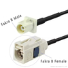 Car Radio Antenna Extension Cable Fakra B White Female Jack To Jack Pigtail Cable