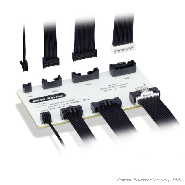 Hrs DF50/DF50A 1.0mm Pitch Connector Lvds Wire Harness 