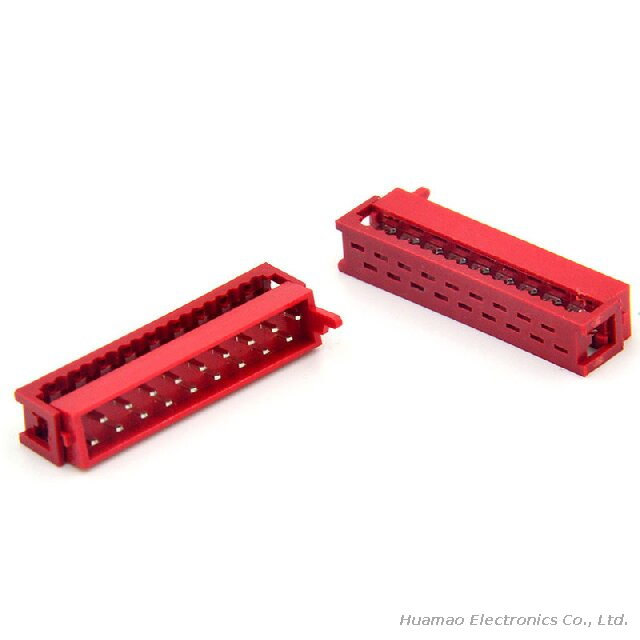 TE Red Micro-MaTch Connector 1.27mm Pitch Crimp IDC Connector