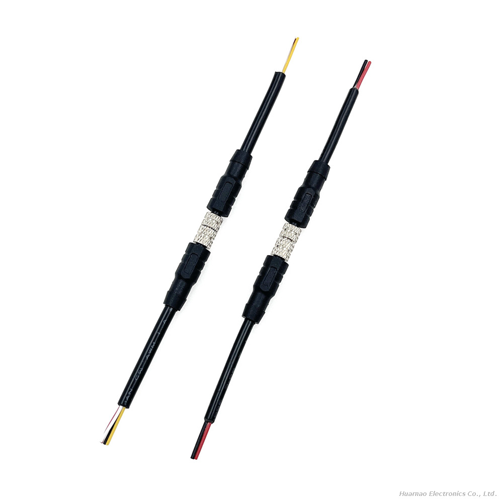 M5 Connector Wire 2 3 4 Core Waterproof Circular Aviation Plug Cable IP68