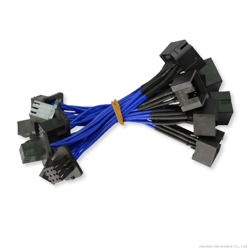 B701000130021 2x3P Plug Connector 2.54mm Terminal Wire Server Fan Socket Interface Cable