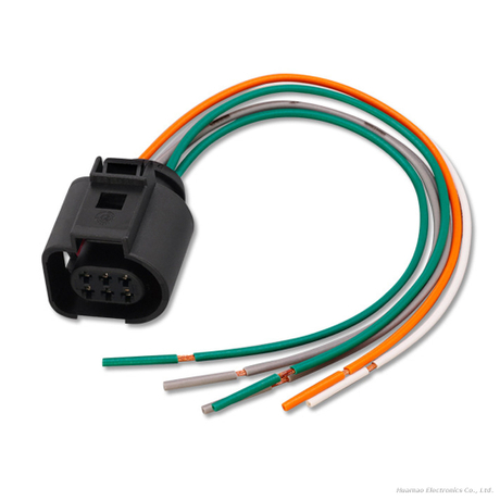 J6 Wiper Motor Plug Wire 1J0973713 Car Waterproof Connector Wiring Harness 6P Power Cable