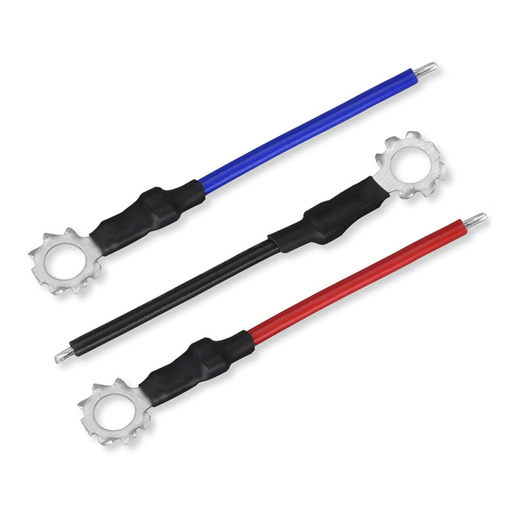 1007-20AWG Electrical Cable 4.3mm 5.3mm 6.3mm External Tooth Plum Blossom Ring Terminal Wire (2)