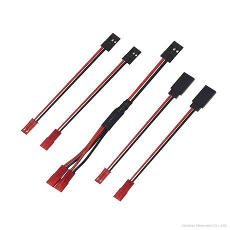 JST SYP to SM 2P Servo Extension Cable 20AWG Silicone Wire for RC Remote Control Car Robot
