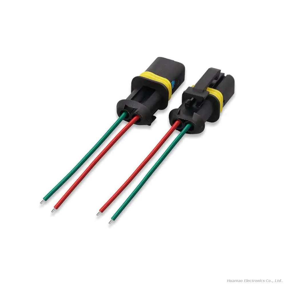 DJ7028A-1.5-21 Terminal Wire 2Pin Plug Connection Cable Automotive Motor Wiring Harness