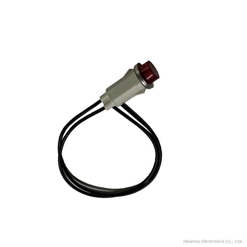 Aperture Φ12mm Red, Yellow, Green, Blue And White CE Indicator Light Wiring Harness