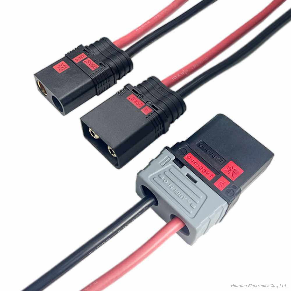 Customization QS7L QS8-S QS9L QS10P QS12 Anti-Ignition Connecting Cable Electric Vehicle High Current Plug