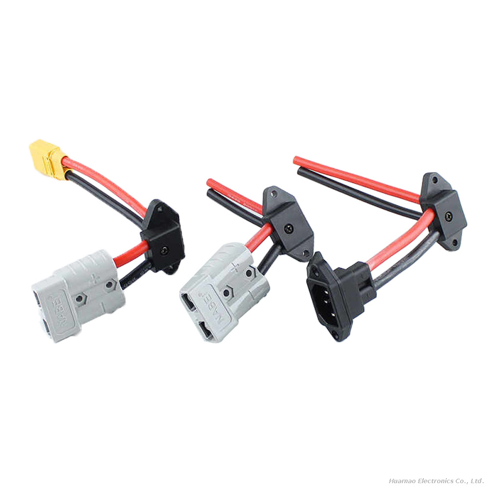 50A Lithium Battery Charging Cable To XT90 Plug Connector Electric Vehicle Charging Socket Cable Assembly