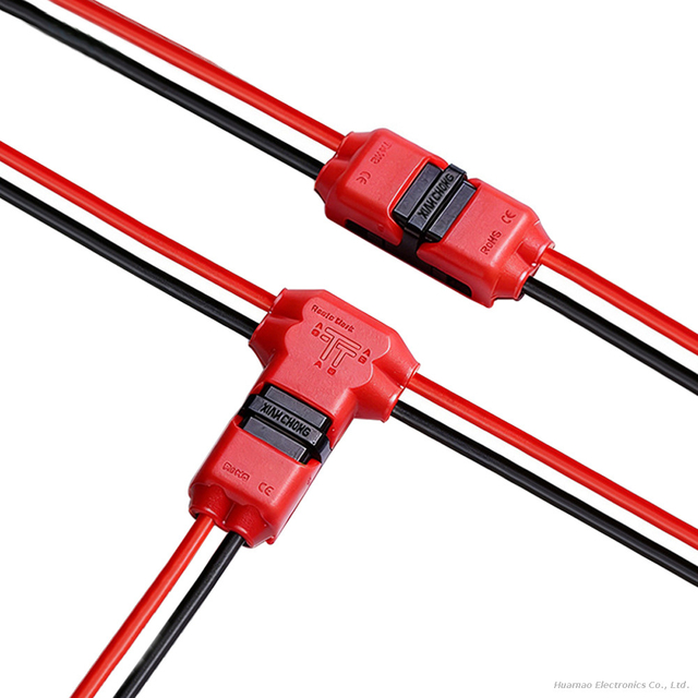 T Type Quick Fast Terminal Connector Wire Parallet Double Non Peeled Cable