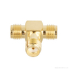 Triple SMA Female T Connector RF Splitter for WiFi Antenna & Wireless Router