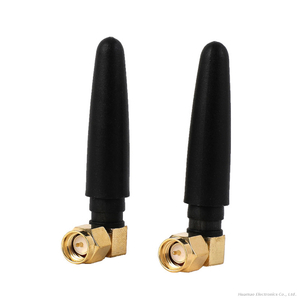SMA-J Male Screw Inner Needle Elbow Antenna 2.4G Glue Stick Antenna for WiFi Router