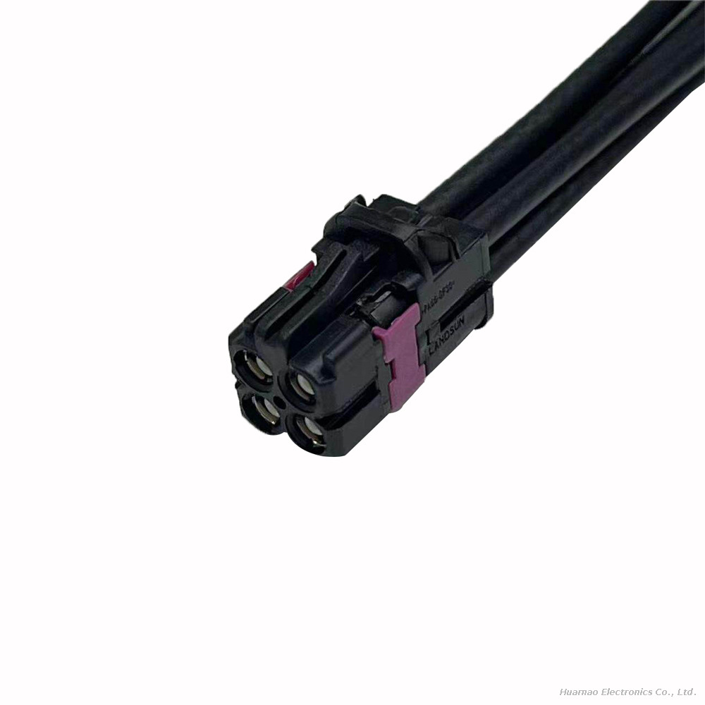 Mini Fakra 4 in 1 Female To Fakra Male Cable TE Mate Ax RF Connector Wire for Automotive