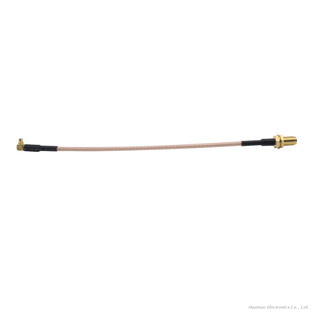 MMCX-JW To SMA-K Male And Female RF Coaxial Adapter Cable Elbow Connector Wire Harness