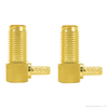 Gold Plated Right Angle SMA KW1.5 Coaxial Plug SMA Female Crimp Type for RG316 RG174