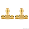 High Frequency SMA-KKK T-Shape Connector All Female SMA Jack RF Coaxial Transition
