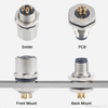 M8 Brass Socket Screw IP67 Waterproof Metal Panel Mount Connector