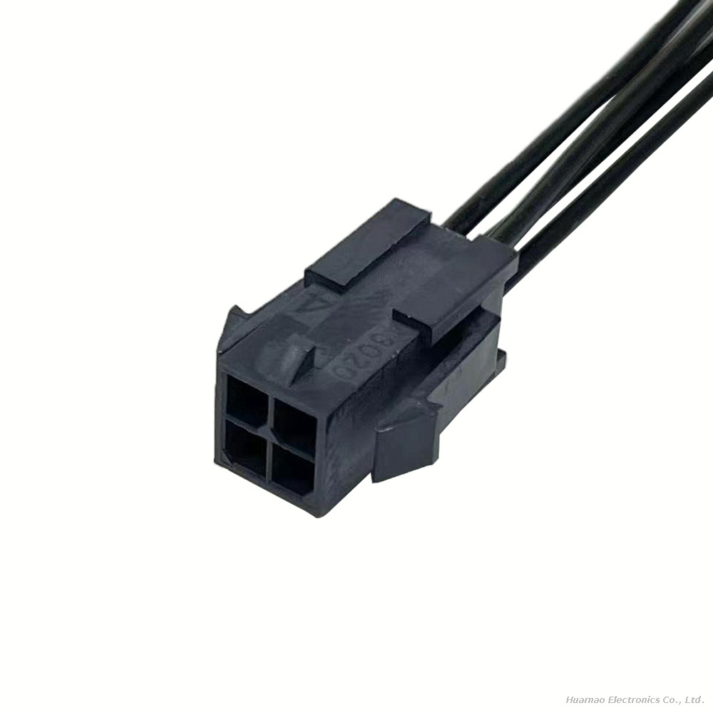 Molex 430200400 Micro-Fit 3.0 4 Position Power Signal Wiring Assembly