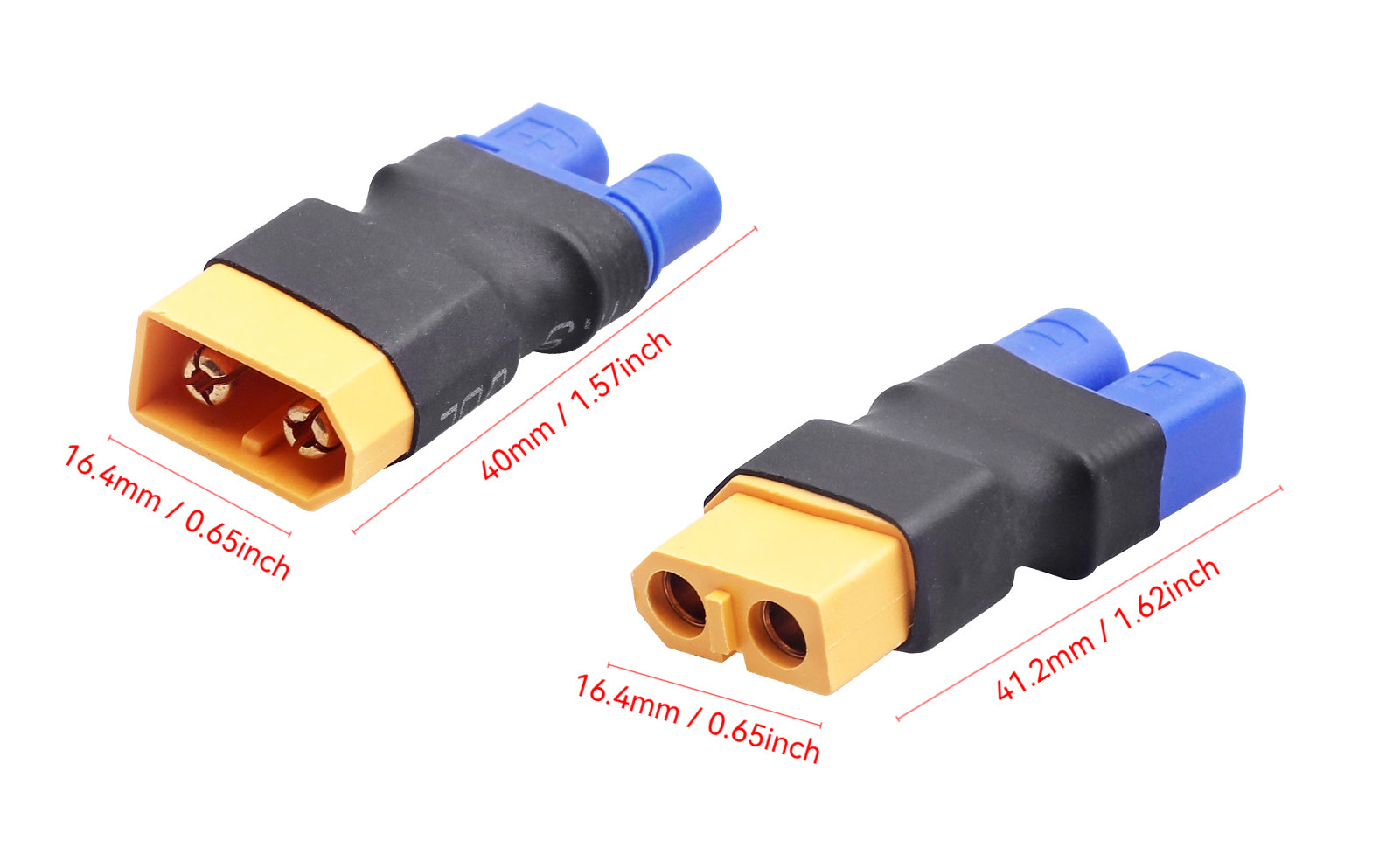XT60 to EC3 Plug 14AWG Silicone Cable Lithium Battery